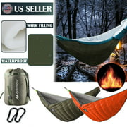 Details about   Winter Blanket Mat Quilt Hammock Ground Camping Tools Duck Down Nylon Warm Cover